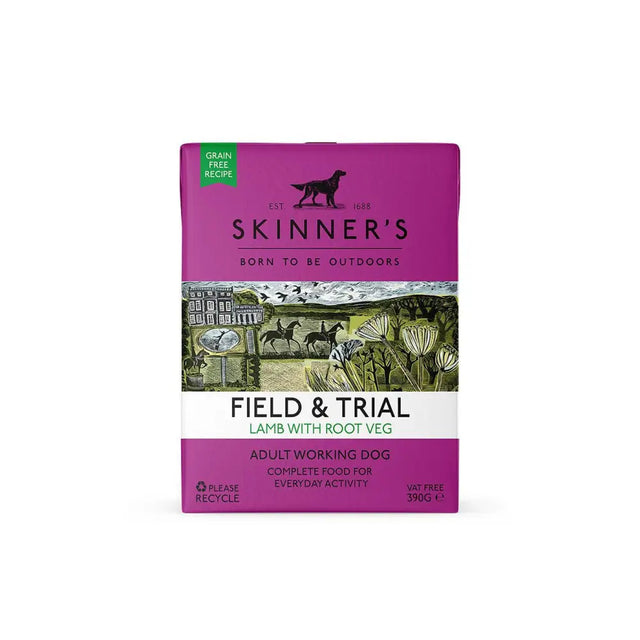 Skinners Field and Trail Adult - Lamb & Root Veg Wet Dog Food Outer 6 x 390g Dog Food Barnstaple Equestrian Supplies