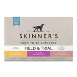 Skinner’s field & trial adult wet dog food 390g pack with chicken lamb and salmon flavors plus root vegetables