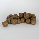 Brown textured kibble pieces of skinner’s field and trial turkey rice with joint aid support for joint health