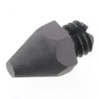 Black hexagonal small conical studs ss002- supastuds nozzle with threaded end for 3d printers