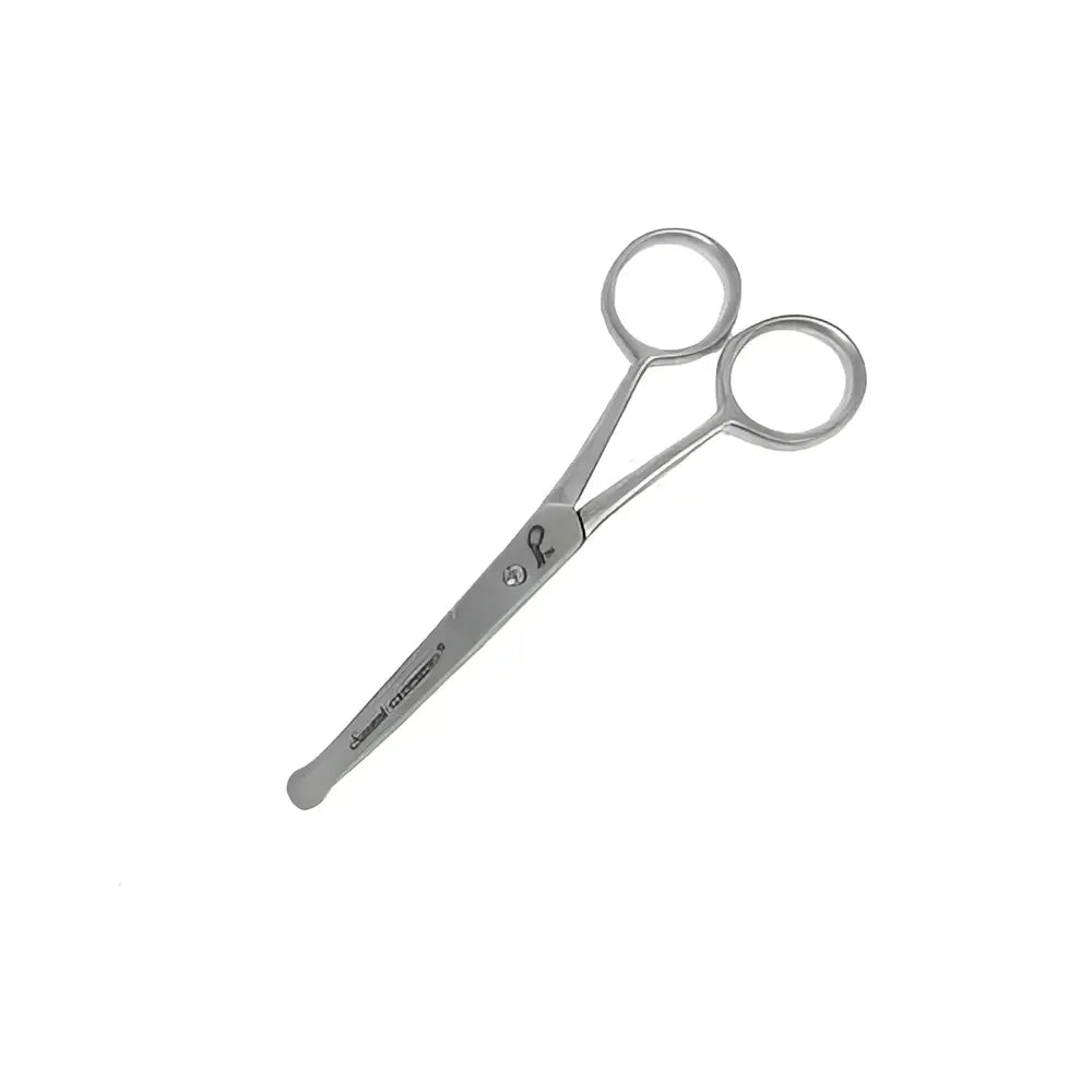 Smart grooming 4.5 inch stainless steel safety scissors with rounded handles and sleek polished finish for grooming