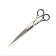 Silver-toned smart grooming 7.5 inch pointed scissors with sleek metallic finish and ergonomic handles for grooming