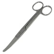 Stainless steel smart grooming scissors curved fetlock 6 inch with rounded handles and a pointed curved tip