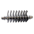 Silver metallic smart tails spare brush with evenly spaced curved bristles and threaded ends replacement blades measure