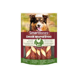 Smartbones chicken wrapped sticks 25g pack of savory chicken treats with outer layer made of tasty vegetables for healthy alternative chew