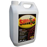 White plastic jug with handle and cap labeled smite professional concentrate powerful biocidal disinfectant kills micro organisms