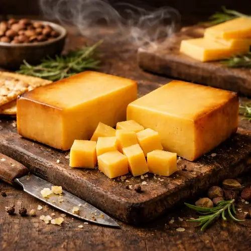 Smokey Sam's Oak Smoked Dartmoor Cheddar