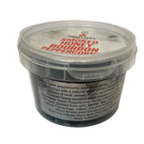 Smokey sams smoked honey bourbon peppercorns in a clear plastic container with matching lid for easy use