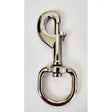 Shiny chrome nickel plated clips with sturdy d-ring and metal spring loaded trigger for horse rug clips and leads