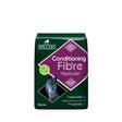A dark green and purple 20kg bag of spillers conditioning fibre featuring a horse image and 000iu kg vitamin label