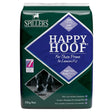 Green and blue spillers happy hoof horse feed packaging for ponies prone to laminitis showing front of product