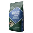 Dark green and blue bag of spillers stud and yearling cubes highly digestible cube horse feed for young horses