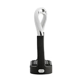 White and black sprenger flexicite stirrups with a sleek modern design and jointed stirrups for comfortable riding