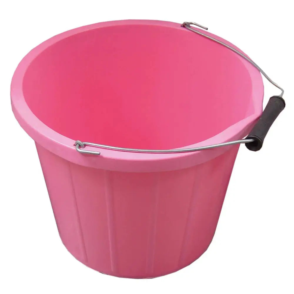 Stable Bucket Pink Buckets & Bowls Barnstaple Equestrian Supplies