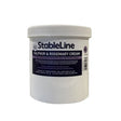 White plastic tub of stableline sulphur and rosemary cream with white lid and dark blue label for skin care