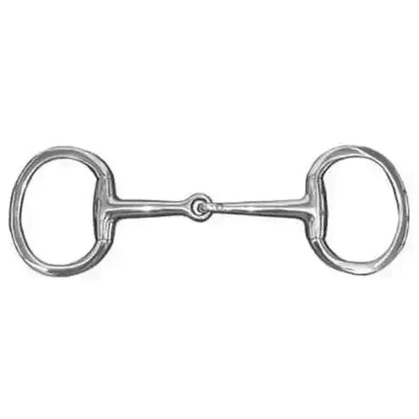 Silver steel thin eggbutt snaffles with polished finish classic design for use as horse bits and bridle bits