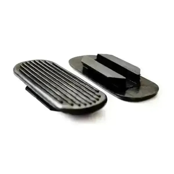 Stirrup Treads Rounded Rubber White 10Cm / 4" Stirrup Treads