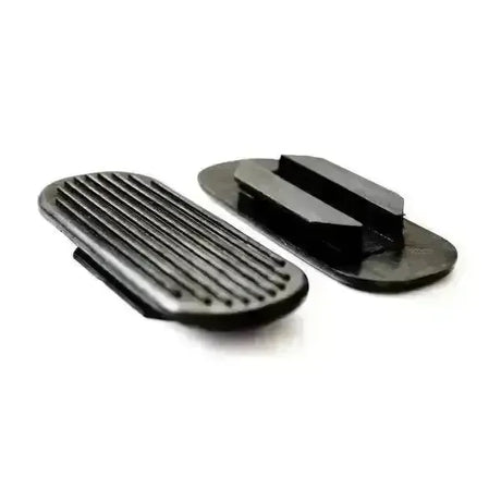 Stirrup Treads Rounded Rubber White 10Cm / 4" Stirrup Treads