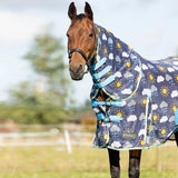StormX Original Come Rain or Shine Combi Fly Rug Navy/Blue/Yellow 4'0" Fly Rugs