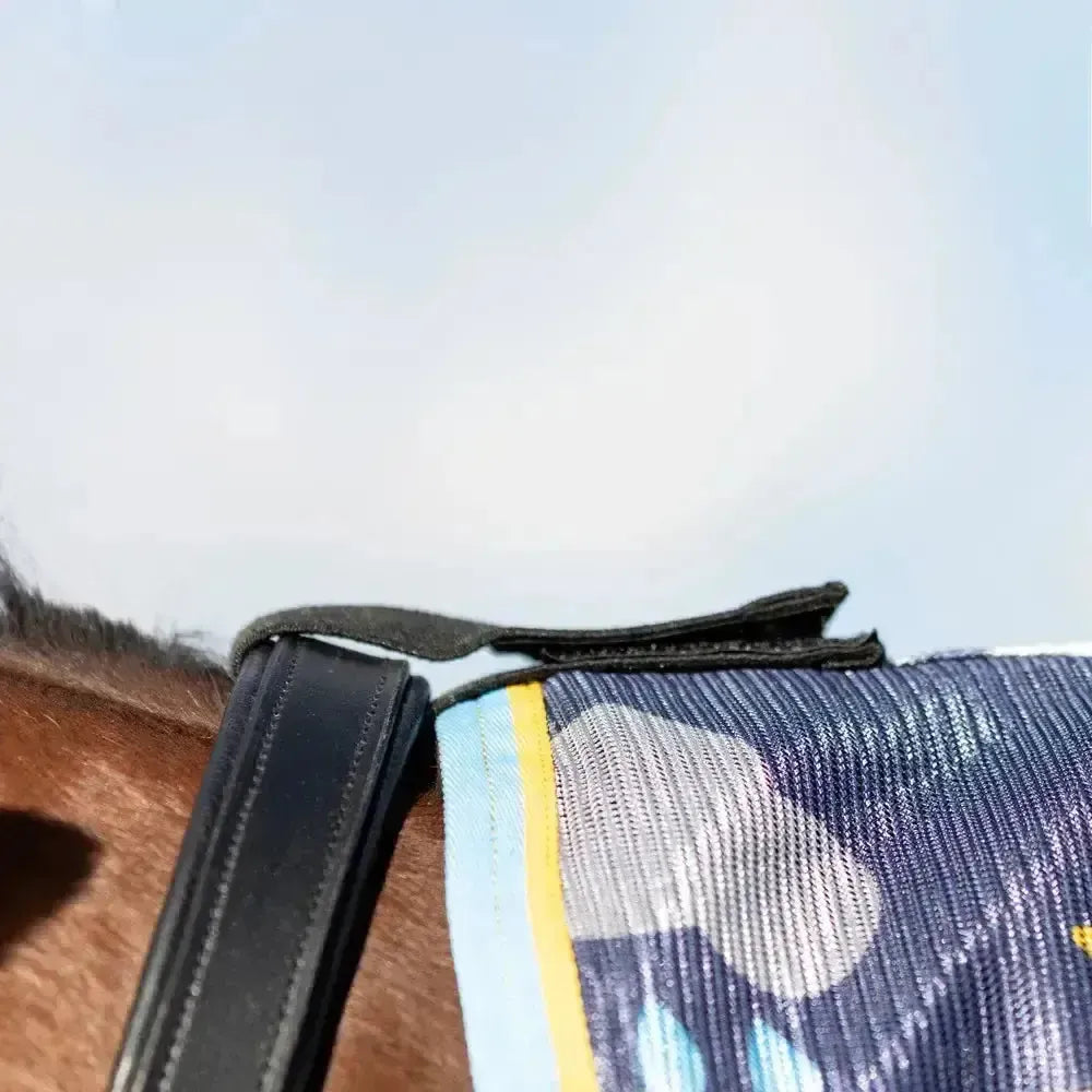 StormX Original Come Rain or Shine Combi Fly Rug Navy/Blue/Yellow 4'0" Fly Rugs