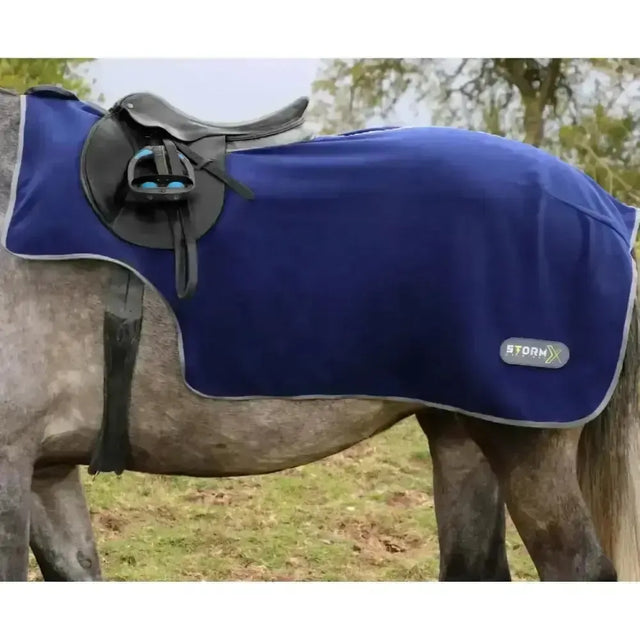 StormX Original Fleece Exercise Sheet Navy/Grey 4'6" Exercise Sheets