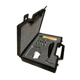 Black plastic stromsholm starter box with metal piercing tools wooden handles foam insert and stud hole brush for square studs