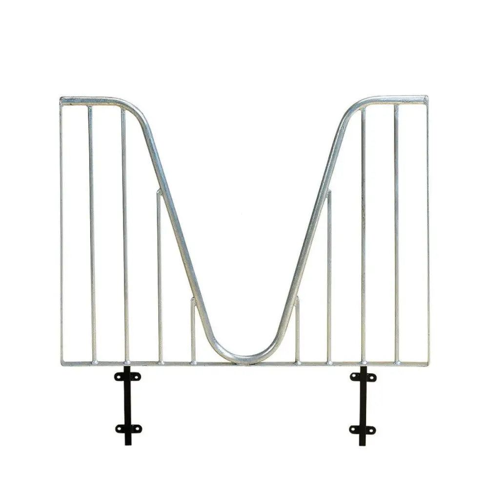 Silver metal magazine rack with black mounting brackets compatible with stubbs anti-weaver grille s3935
