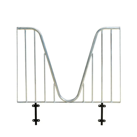 Silver metal magazine rack with black mounting brackets compatible with stubbs anti-weaver grille s3935