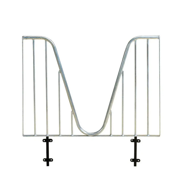 Silver metal magazine rack with black mounting brackets compatible with stubbs anti-weaver grille s3935