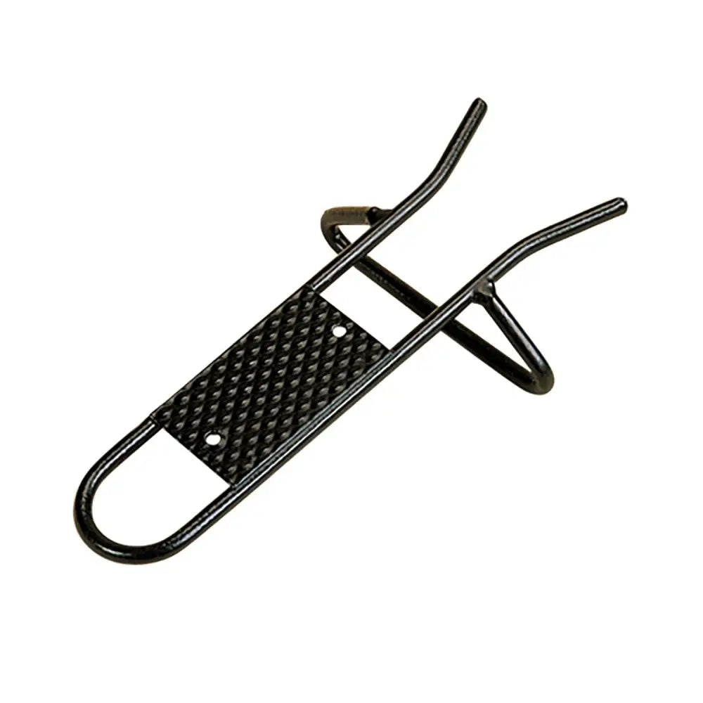 Black metal boot jack metal with diamond textured grip surface from stubbs boot jack for easy boot removal