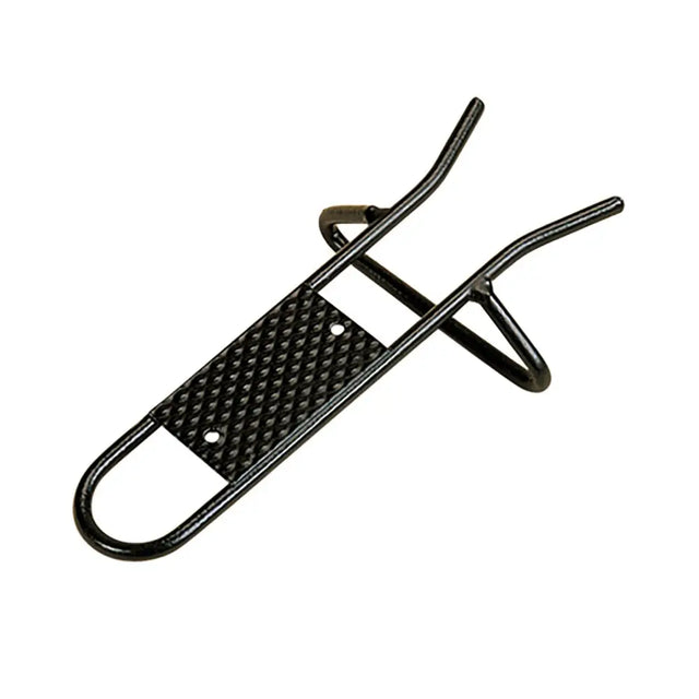 Black metal boot jack metal with diamond textured grip surface from stubbs boot jack for easy boot removal