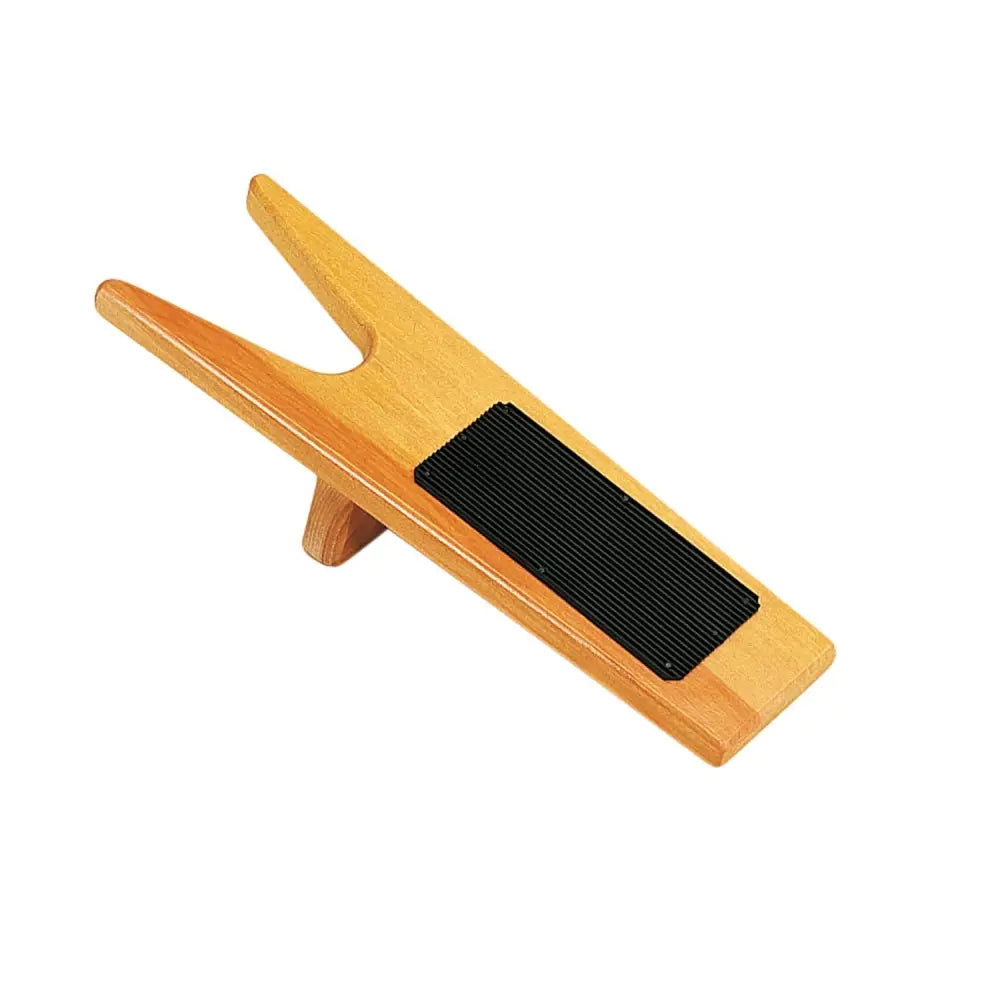 Stubbs boot jack wooden s22w light-colored shoe horn with attractive varnished hardwood and black rubber grip underneath
