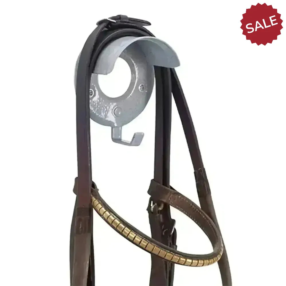 Stubbs Bridle Brackets with Hooks Grey Bridle Hooks