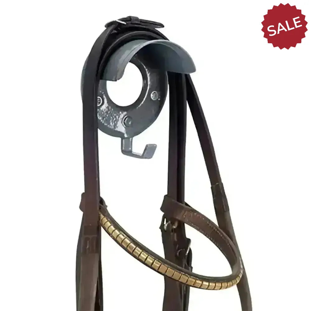 Stubbs Bridle Brackets with Hooks Grey Bridle Hooks