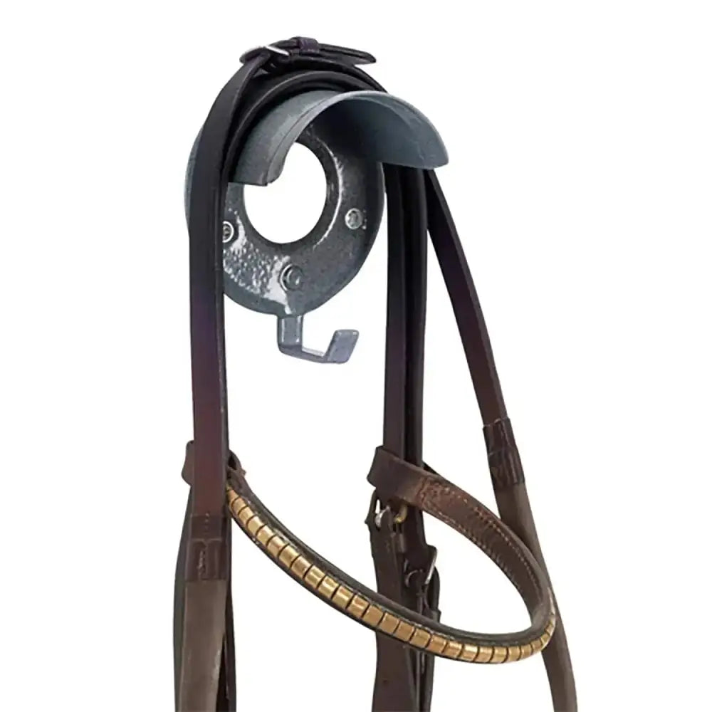 Stubbs Bridle Brackets with Hooks Black Bridle Hooks Barnstaple Equestrian Supplies