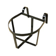Black metal stubbs bucket holder lightweight bucket holder with curved handles and circular frame made of light duty steel