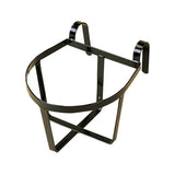 Black metal stubbs bucket holder lightweight bucket holder with curved handles and circular frame made of light duty steel