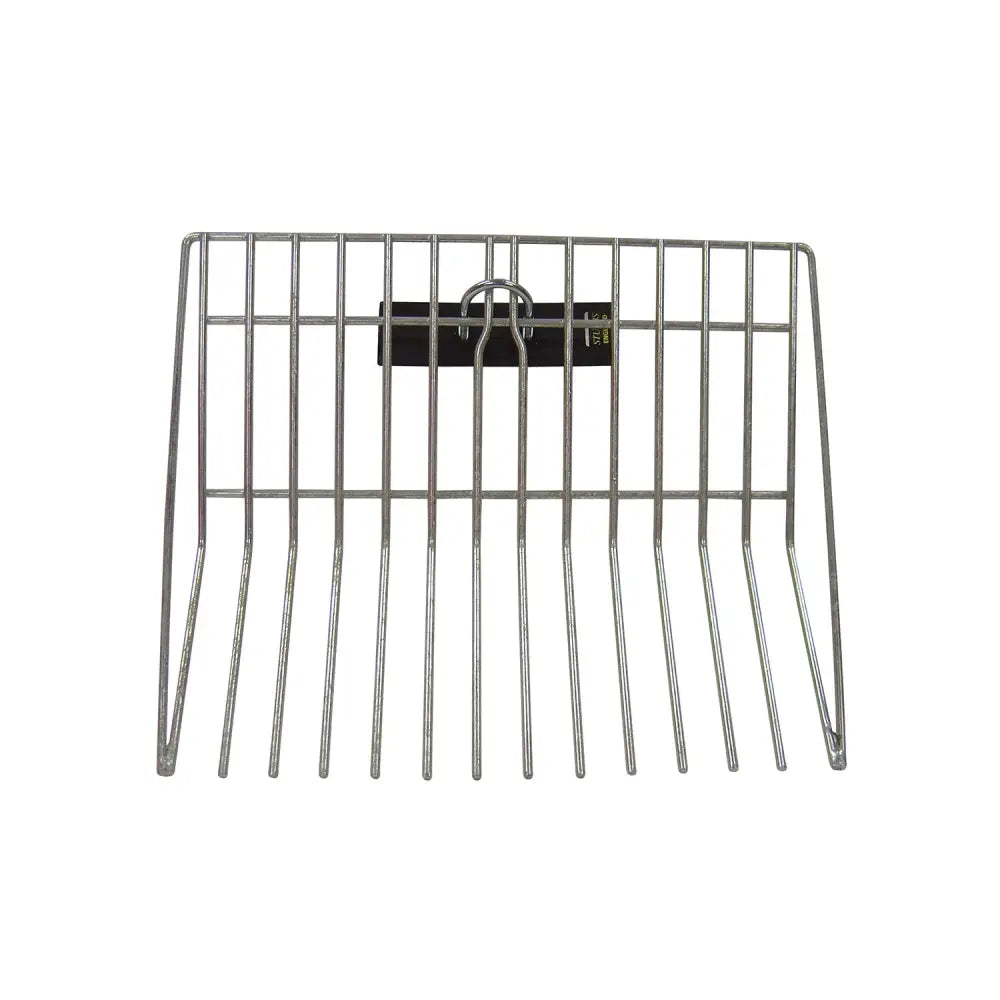 Silver metal wire rack with hook for hanging stubbs chip fork spare head s46a fork spare head accessory