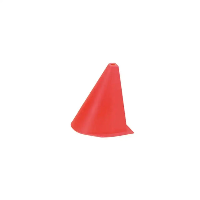 Bright orange plastic stubbs driving cone compact s159 with a small hole at the top and current fei dimensions