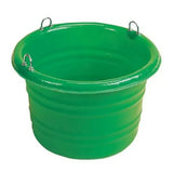 Green collapsible stubbs feed tub junior 25 lt s43ft american style heavy duty plastic feeder with metal handles