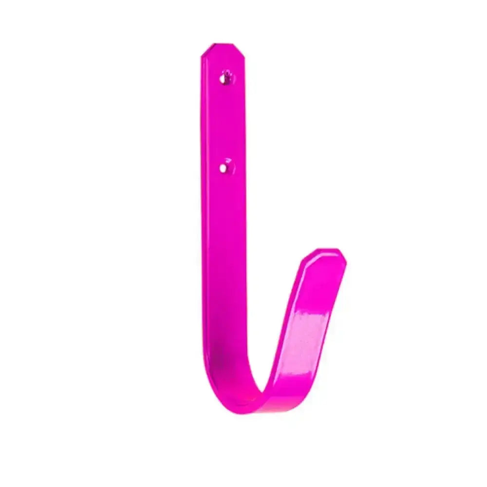 Vibrant fuchsia stubbs headcollar hook s28 with sleek glossy metal finish and two mounting holes for easy use
