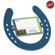 Stubbs Horseshoe Stable Nameplates Blue Stable Nameplates