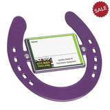 Stubbs Horseshoe Stable Nameplates Purple Stable Nameplates