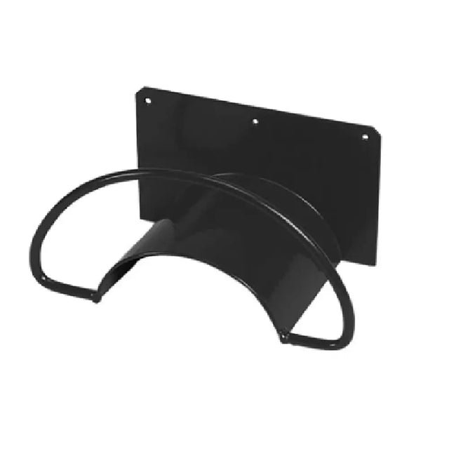 Black metal stubbs hose tidy s140 with curved arch design for stable yard organization and garden hose storage