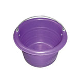 Purple plastic stubbs jumbo feed bucket with silver metal handle perfect for feed water bucket use