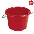 STUBBS Large Manure / Water Buckets 81 Litres Red Buckets & Bowls