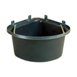 Black stubbs plastic corner manger with reinforced rim and galvanised support frame for easy mounting