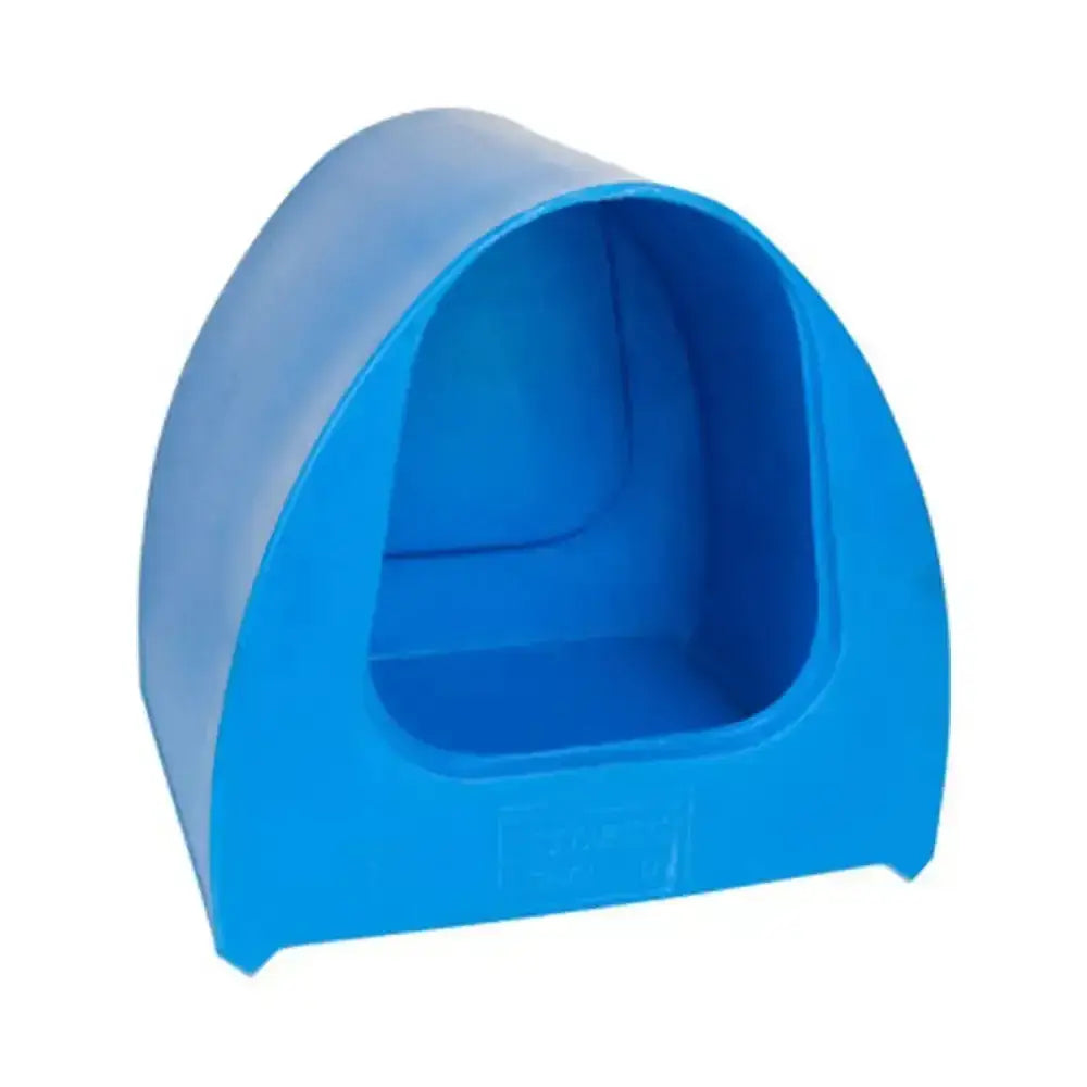 Bright blue plastic stubbs poultry palace animal shelter with arched entrance for animal husbandry use