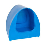 Bright blue plastic stubbs poultry palace animal shelter with arched entrance for animal husbandry use