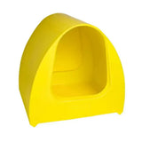 Bright yellow plastic pet bed with curved arched design from stubbs poultry palace for animal husbandry use